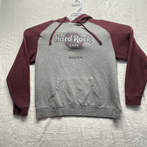 Independent Trading Company Other - Hard Rock Cafe Boston Gray Hoodie M – Closed Location, Collector's Item
